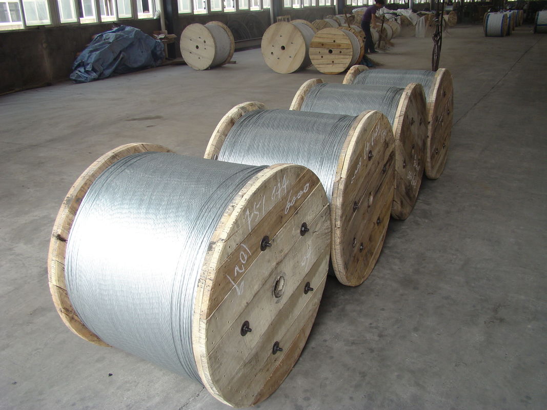 Non - Alloy Galvanized Cable Wire  / Waterproof ASTM B 498 Flexible Steel Wire Rope